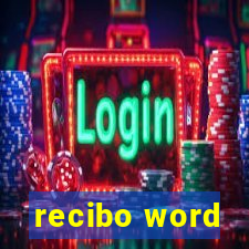 recibo word